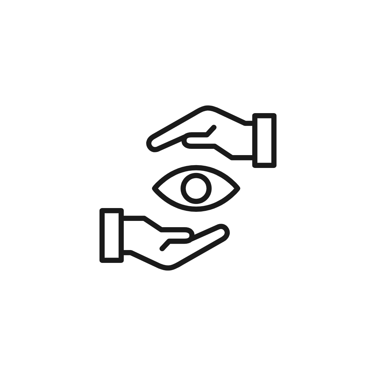 Icon: hand eye