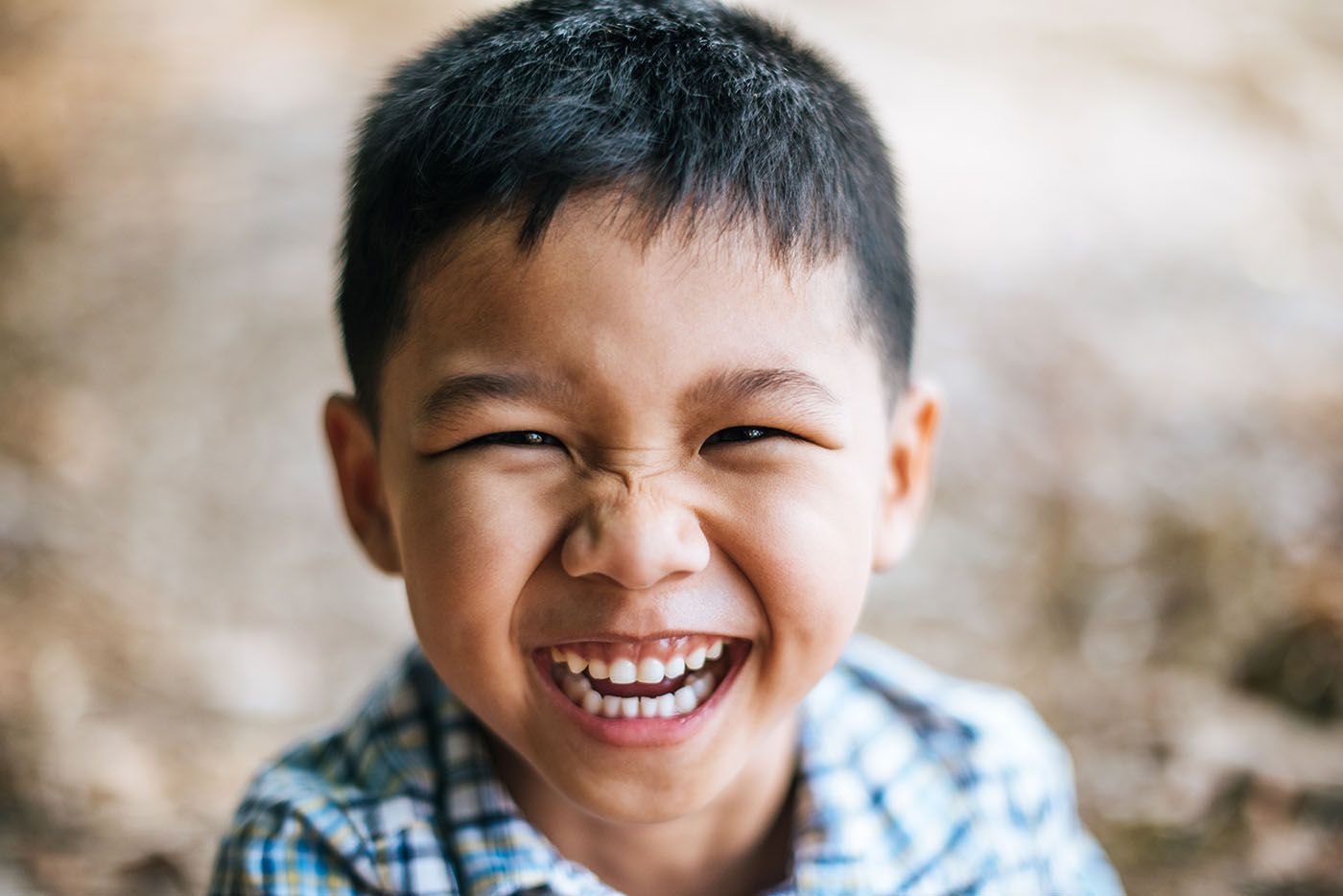 boy smiling