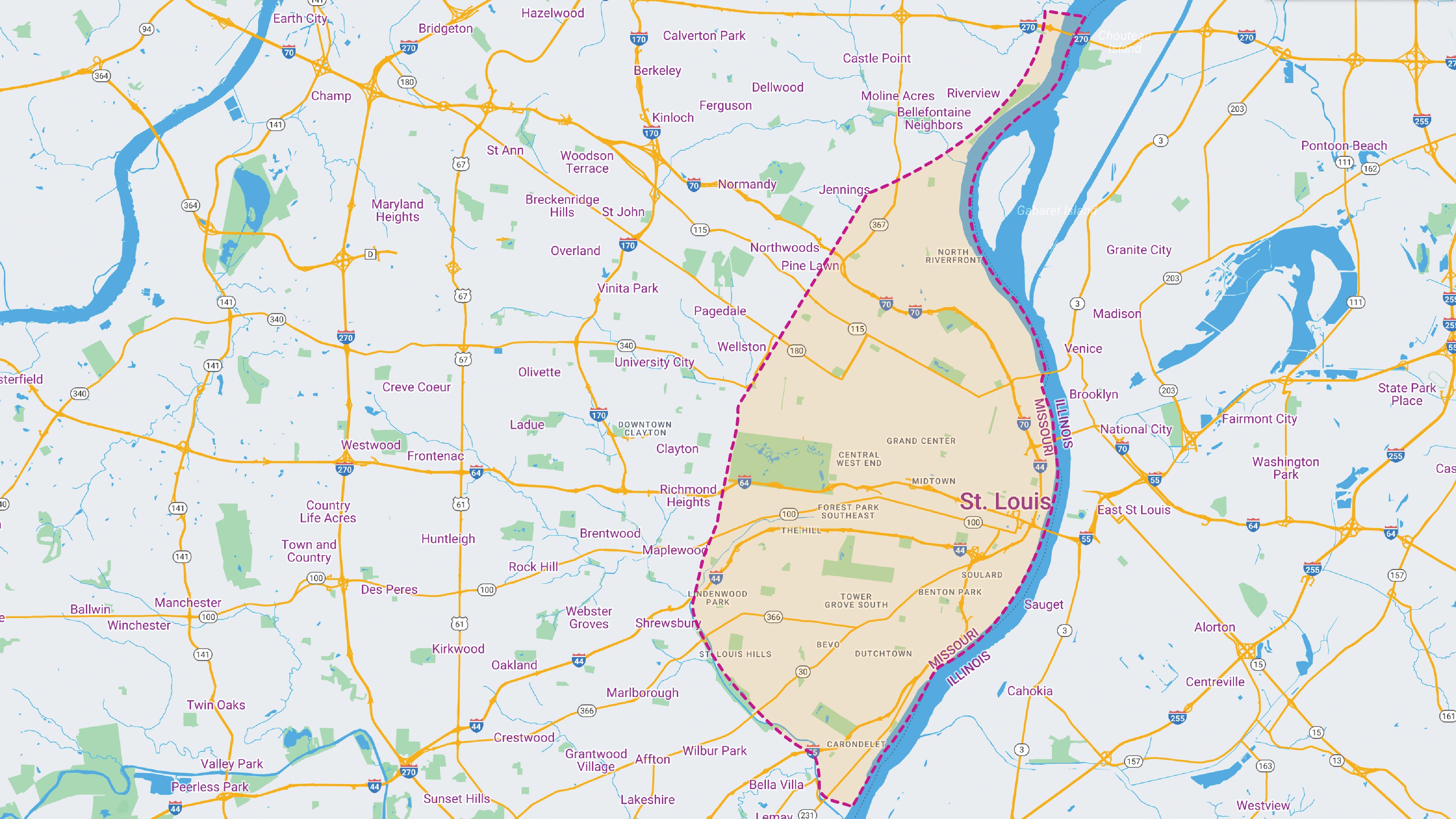 St. Louis City Resident Map