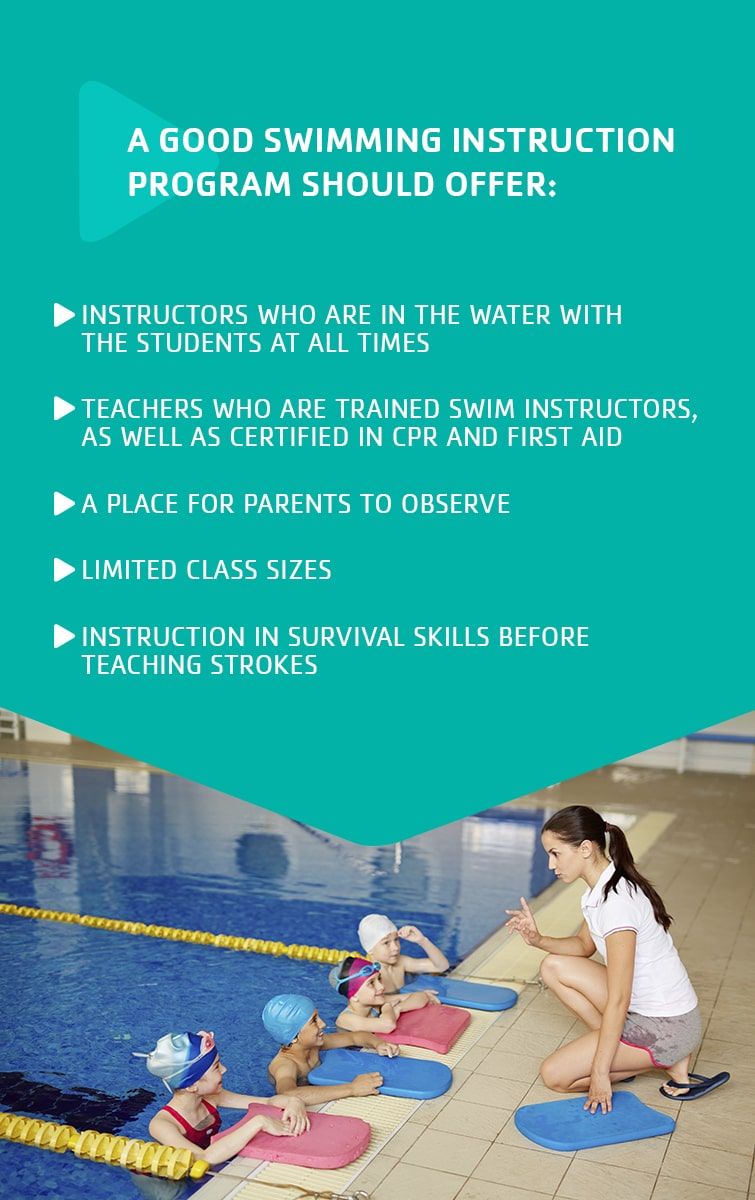 what a good swimming instruction program should offer