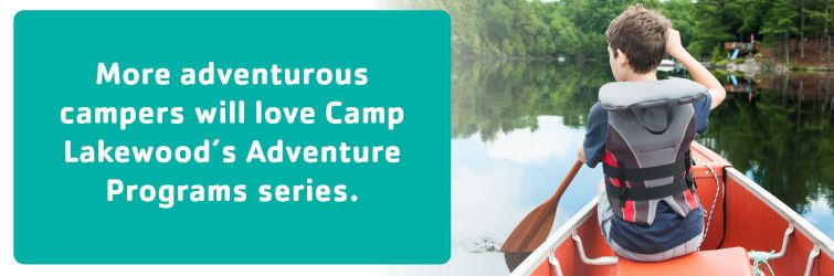 more adventurous campers will love camp lakewood's adventure program series