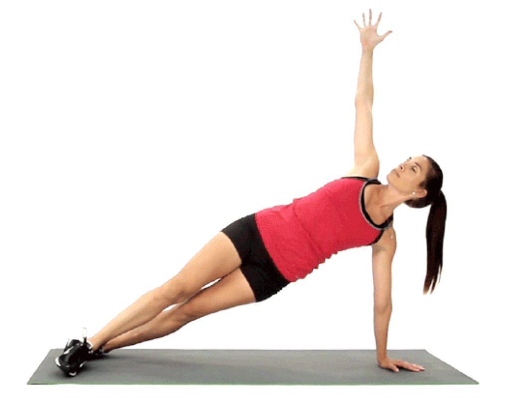 side plank stretch demonstration