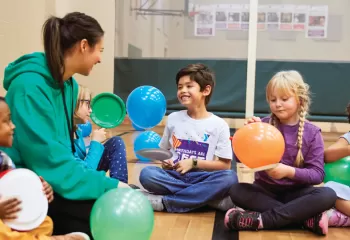 Kids have fun at the YMCA Schools Out Program for when school is not in session.