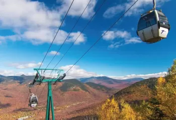 gondola ride to summit of loon peak
