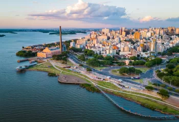 skyline of porto alegro brazil