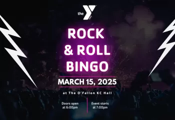 rock & roll BINGO at the O'Fallon Illinois YMCA