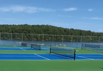 pickleball courts at ymca trout lodge