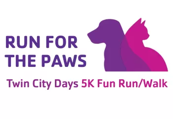 twin city days run for the paws event graphic
