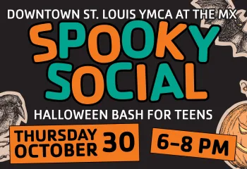downtown st. louis ymca teens halloween bash graphic
