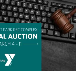 gavel on a keyboard for virtual auction