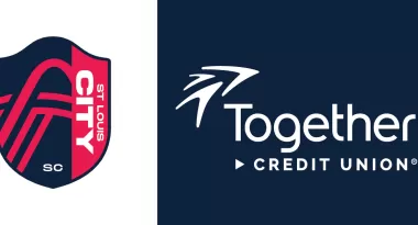 St. Louis CITY SC and Together Credit Union logos