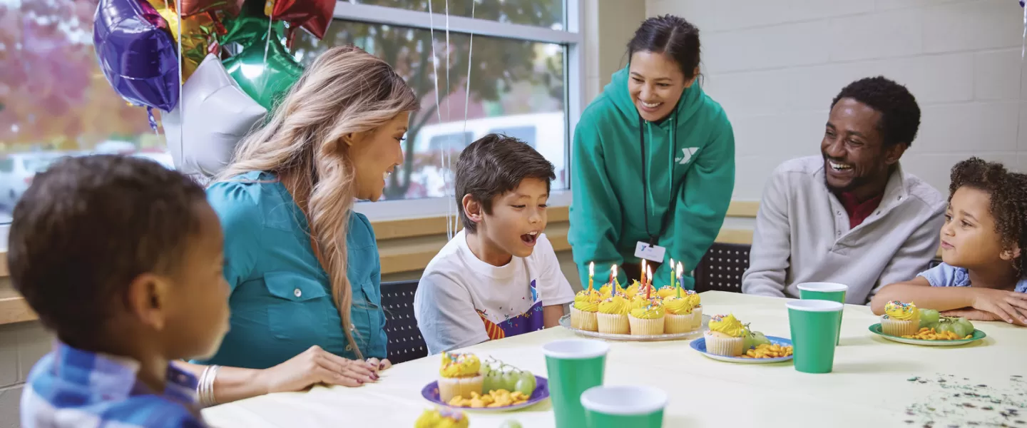 child having a birthday party at the ymca