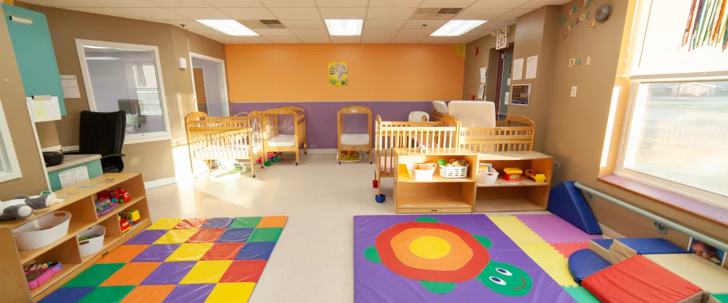 Tri-City YMCA Early Childhood Education Center Infant Center with Cribs