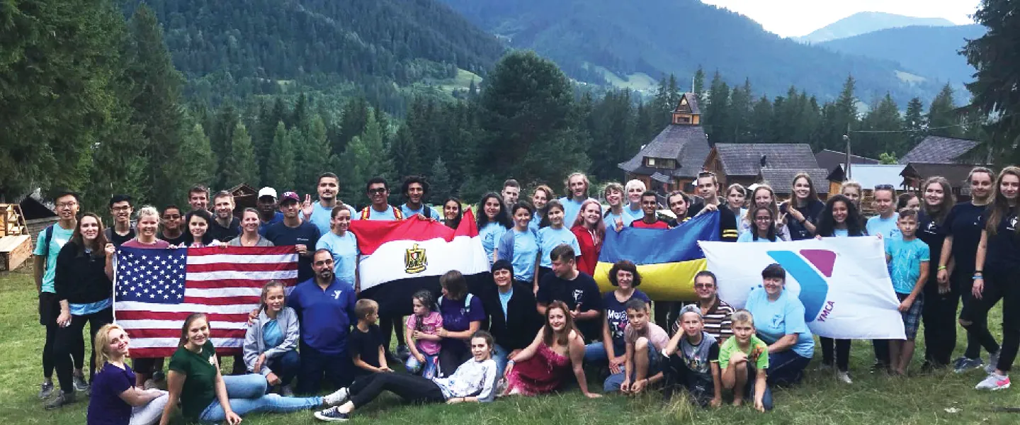 ymca teens visiting teens in ukraine world service