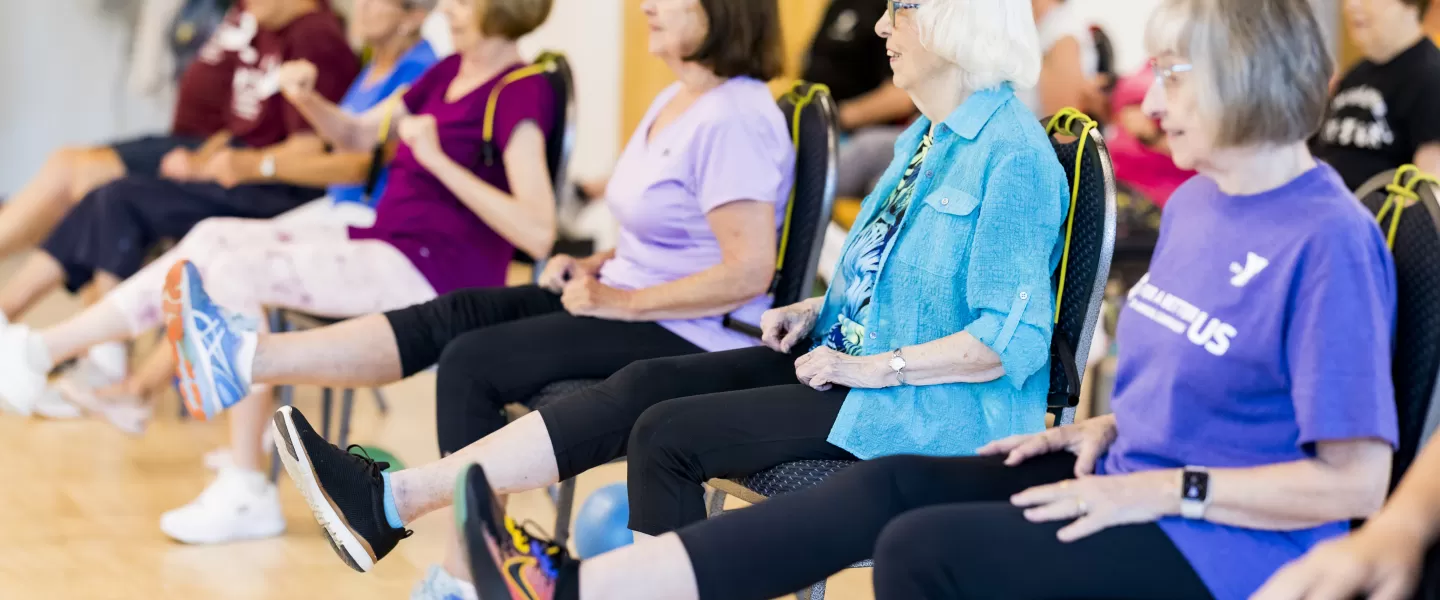 silversneakers group exercise class at the ymca