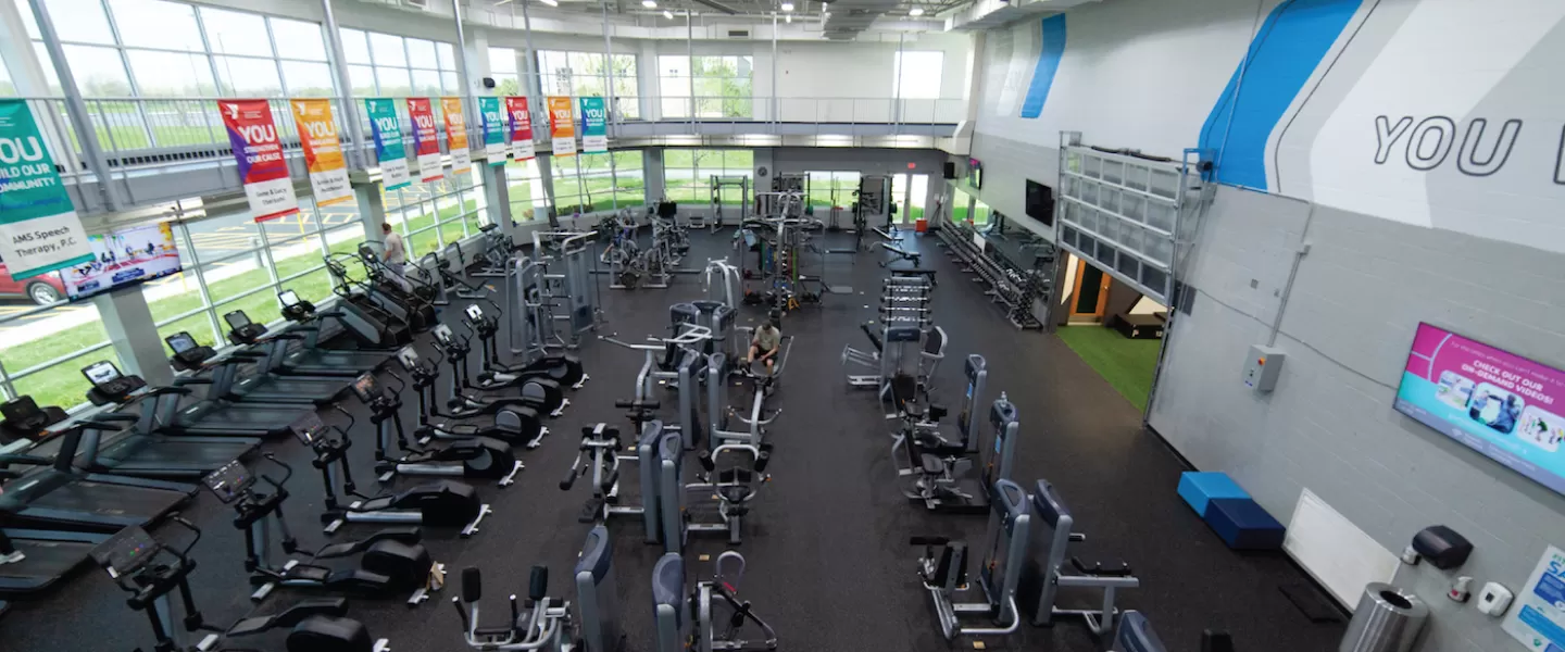monroe county ymca fitness center with cardio and strength equipment