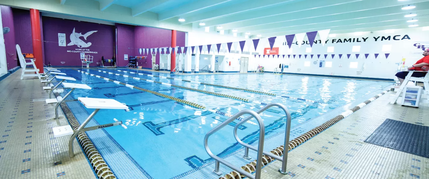Mid-County Family YMCA Indoor Swimming Pool Interior Photo