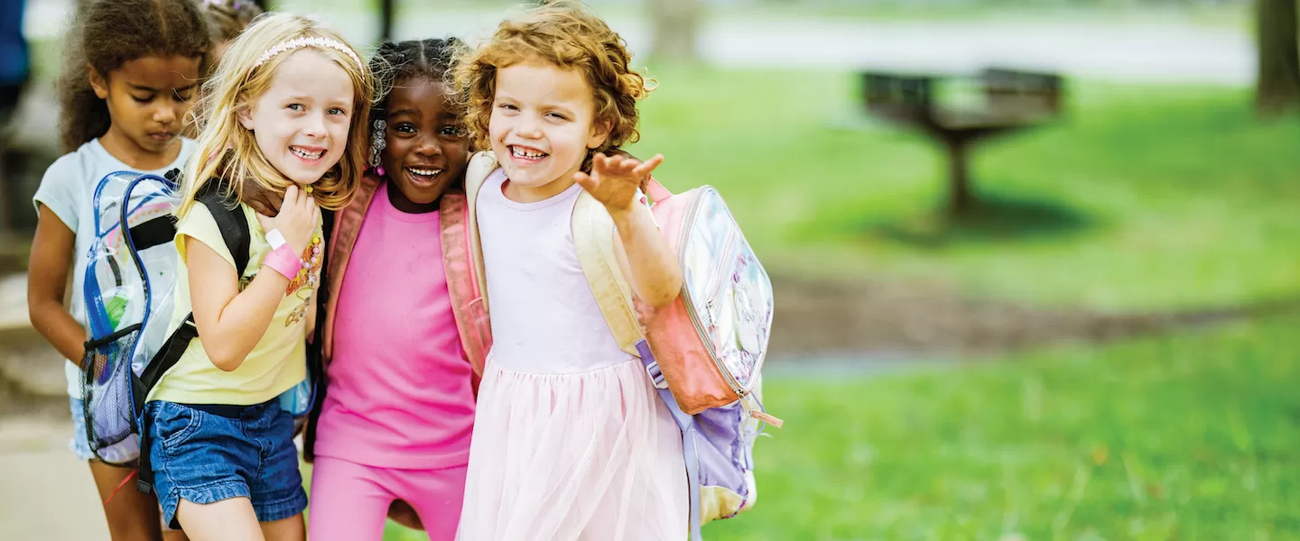 group of girls at ymca summer day camp