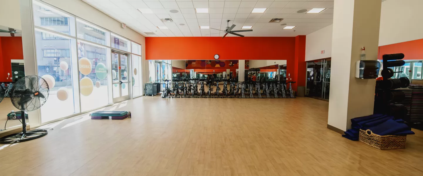 Downtown St. Louis YMCA at the MX Group Fitness Studio Interior Photo
