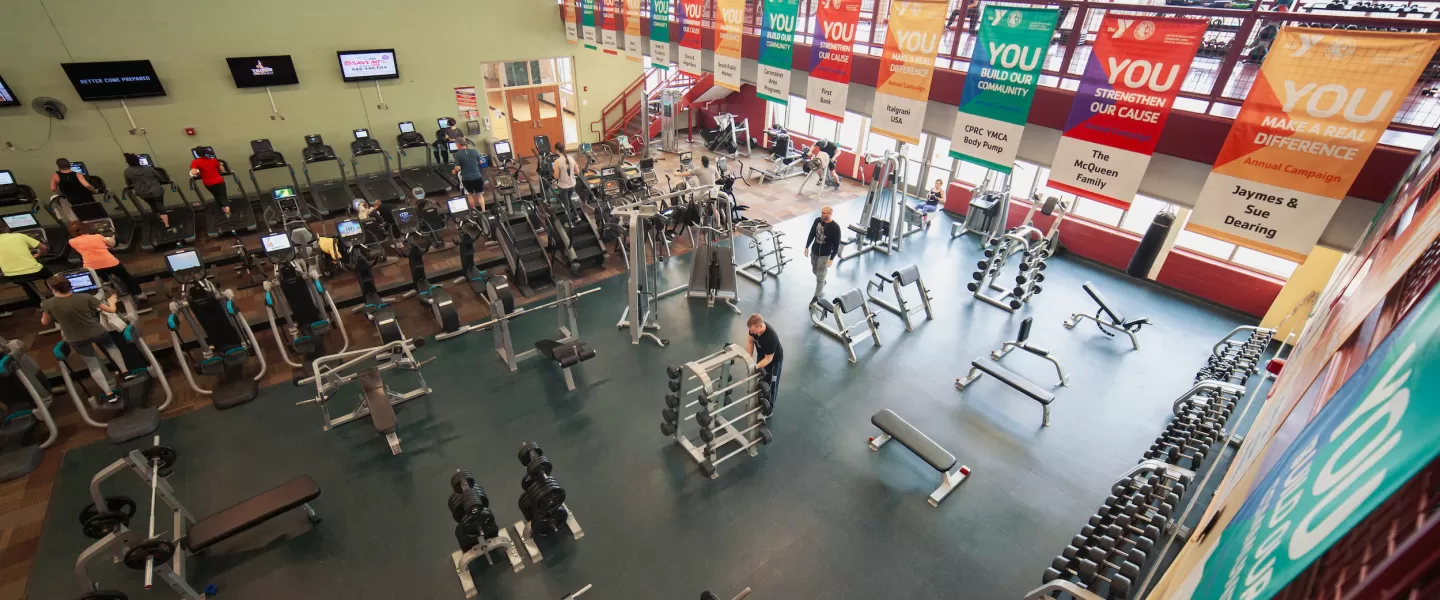 Carondelet Park Rec Complex YMCA Fitness Center and Workout Machines plus Strength Equipment