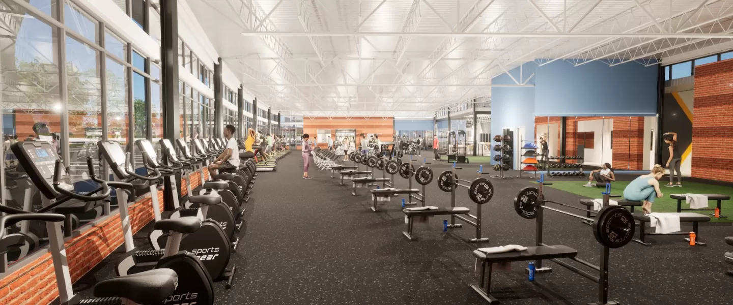 Chesterfield Family YMCA New Expanded Fitness Center Rendering