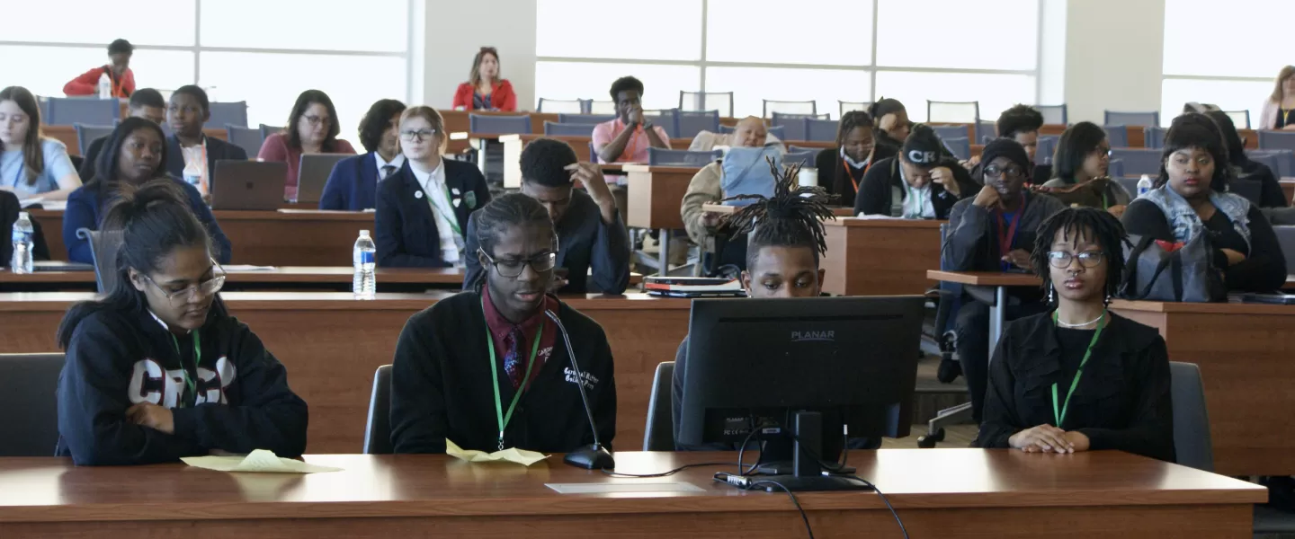 students at local youth and government