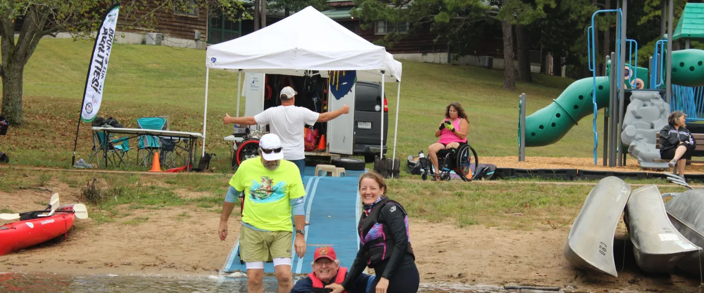 veterans swimming at ymca trout lodge