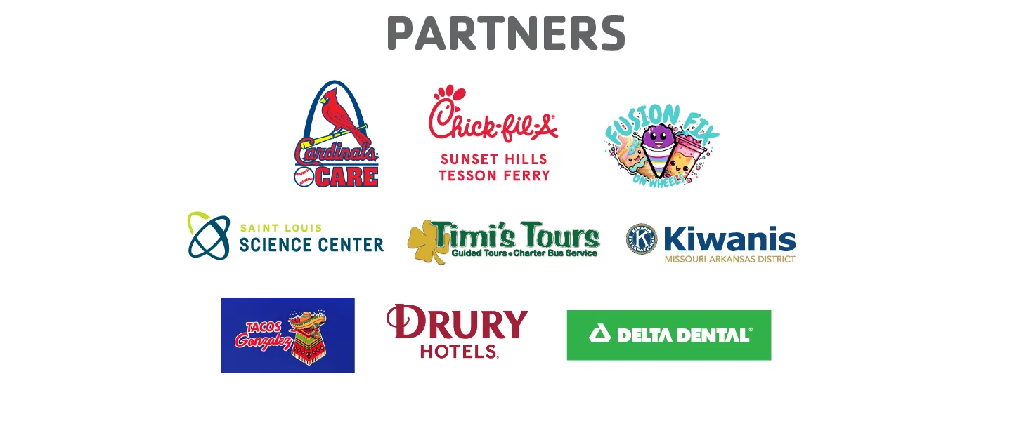 YMCA All-Star Game Partners: Cardinals Care, Chick-fil-A Sunset Hills, Fusion Fix, St. Louis Science Center, Timi's Tours, Kiwanis, Tacos Gonzalez, Drury Hotels, Delta Dental
