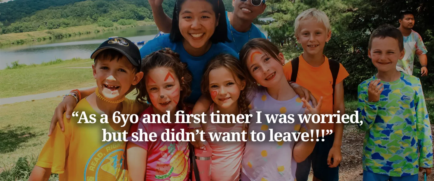 YMCA Camp Lakewood Parent Testimonial, "As a 6yo and first timer I was worried but she didn’t want to leave!!!"