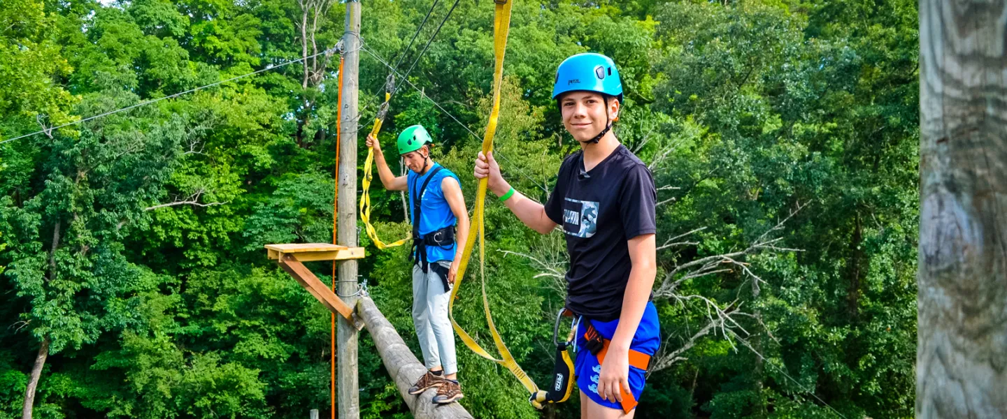 YMCA Camp Lakewood Safety Climbing Helmet and Equipment