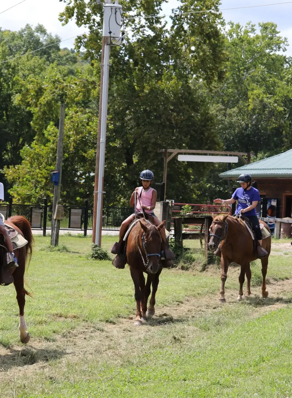 Family trail ride at Family Camp