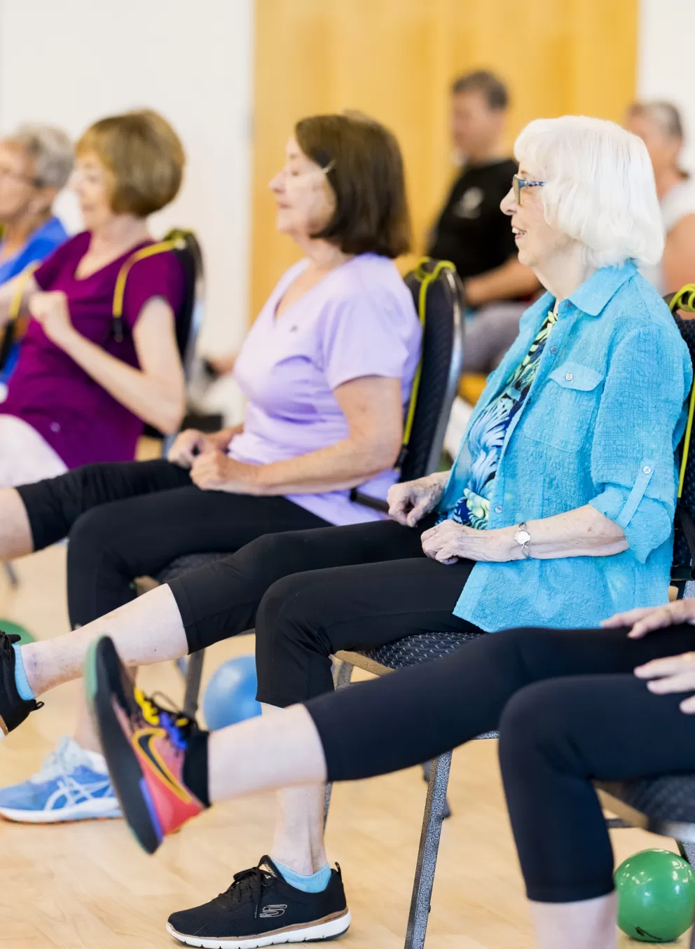 silversneakers group exercise class at the ymca