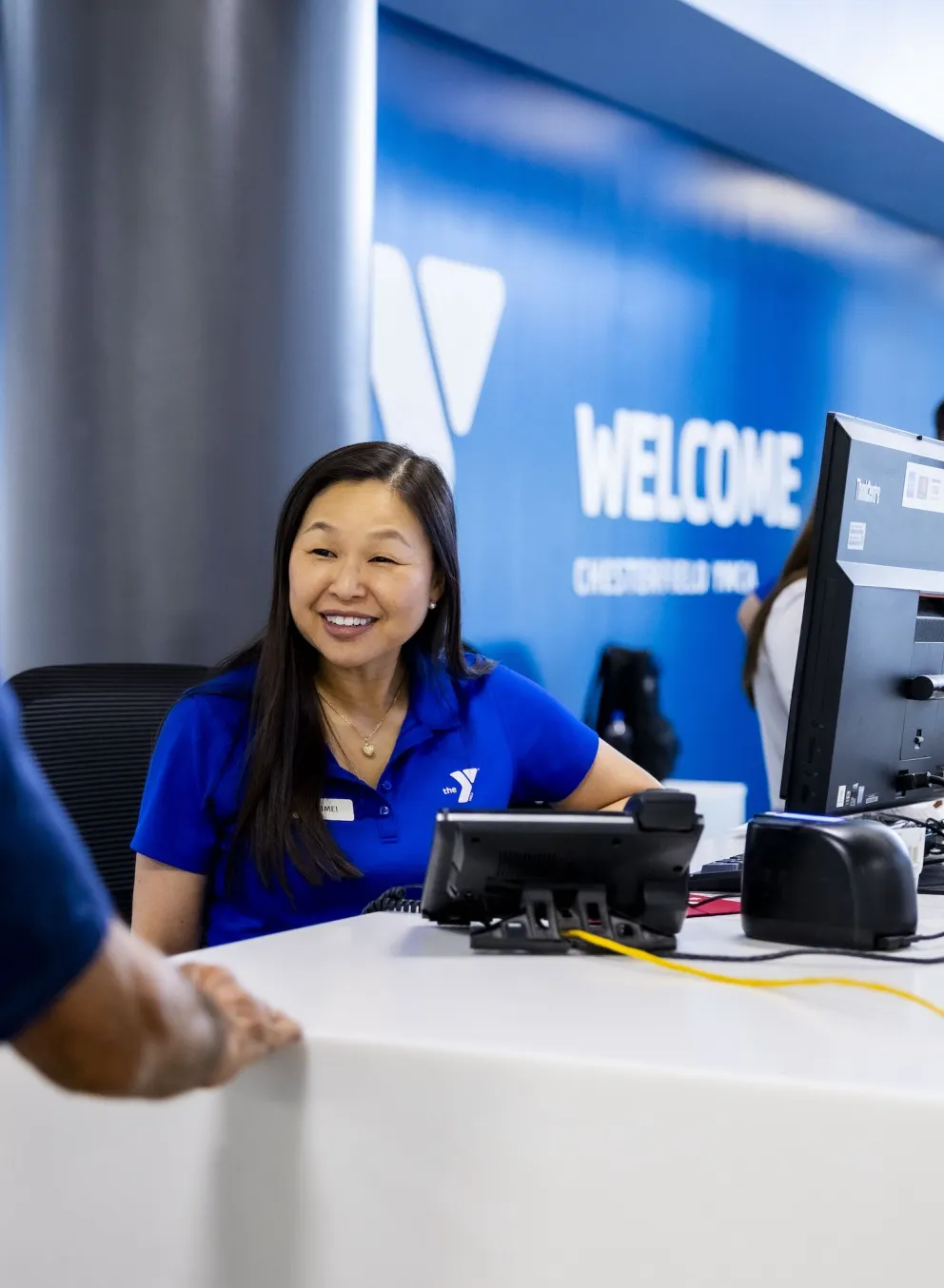 ymca welcome desk