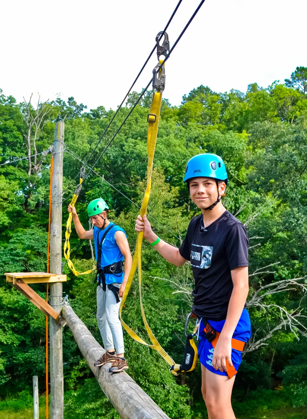 YMCA Camp Lakewood Safety Climbing Helmet and Equipment