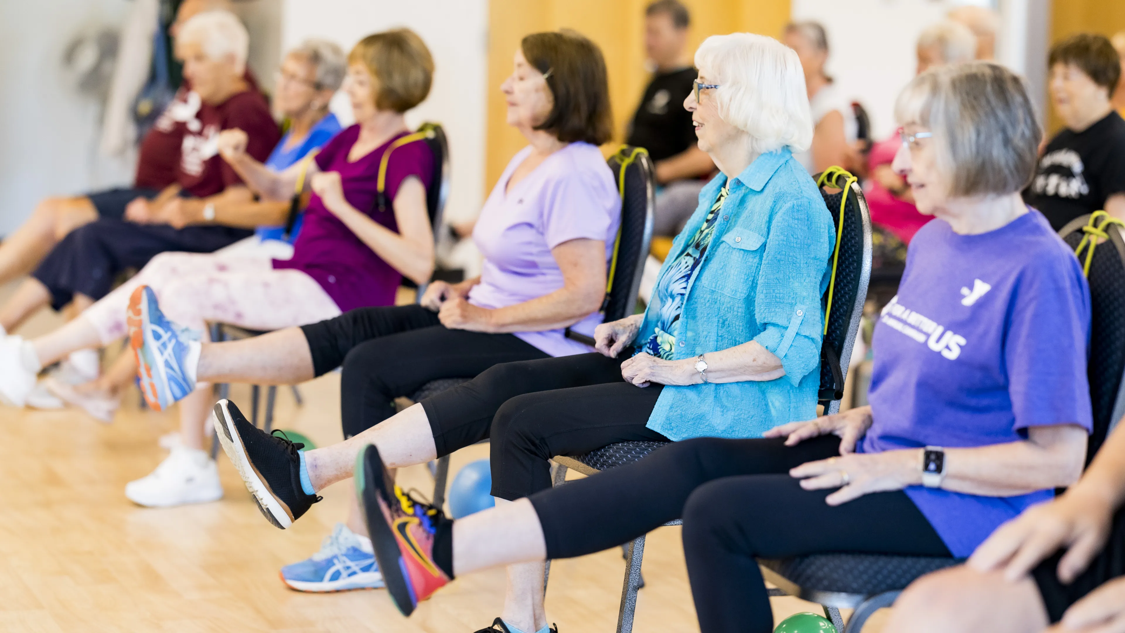 silversneakers group exercise class at the ymca