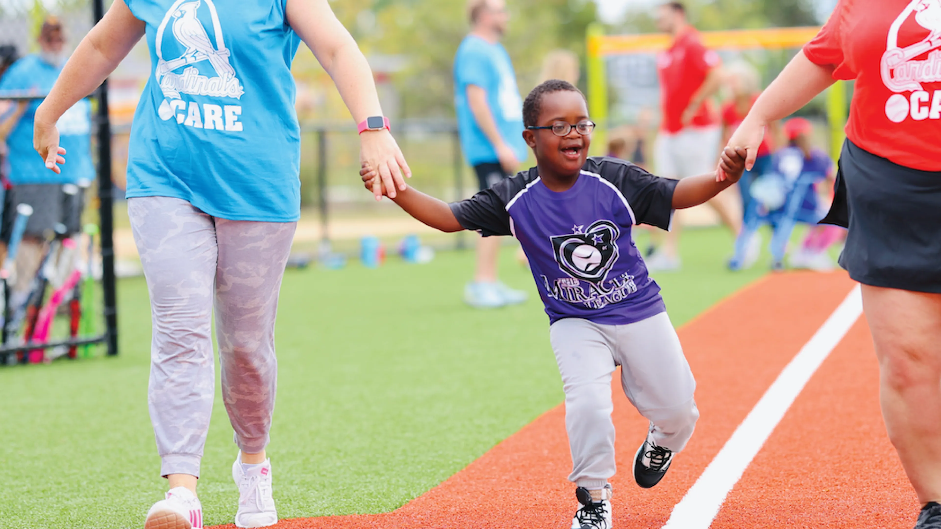 ymca adaptive baseball participant