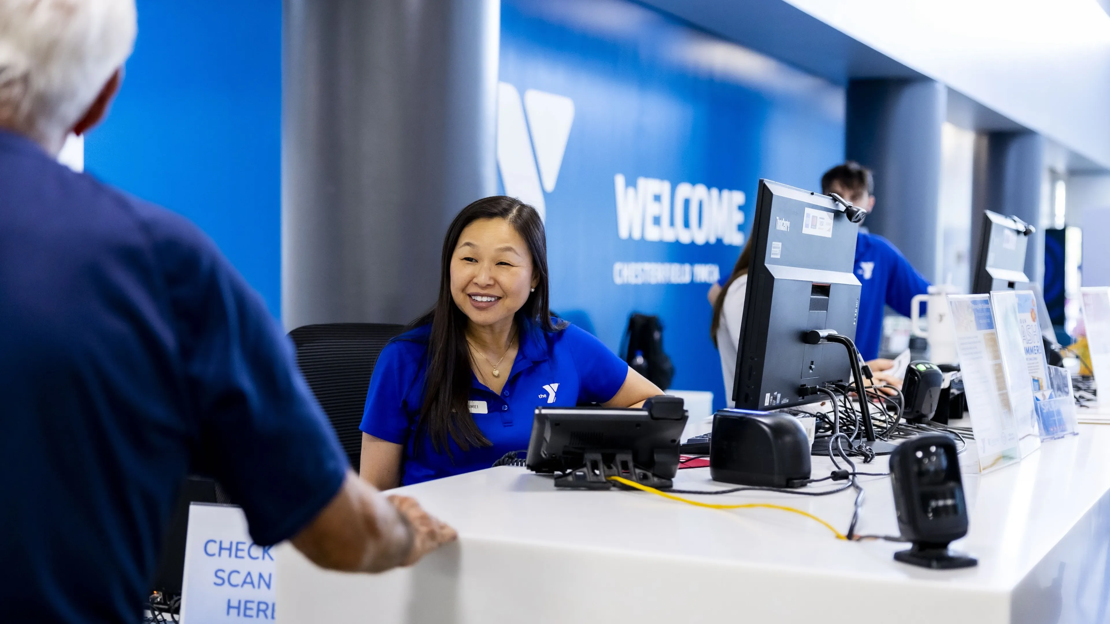 ymca welcome desk