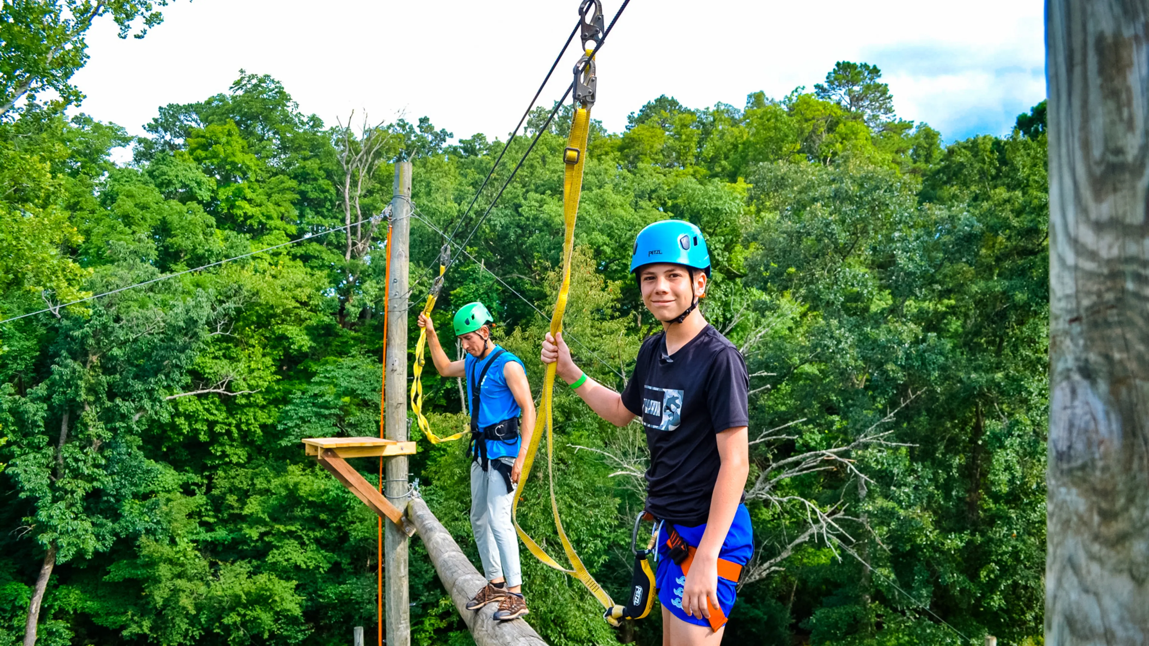 YMCA Camp Lakewood Safety Climbing Helmet and Equipment