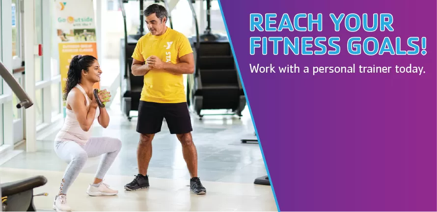 Reach your fitness goals! Work with a personal trainer today.