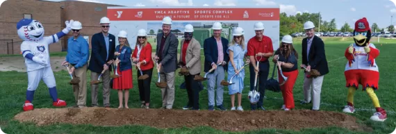 adaptive sports complex south county ymca groundbreaking