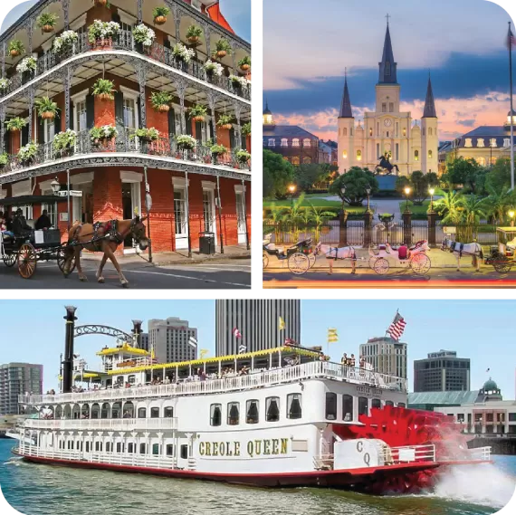new orleans attractions collage