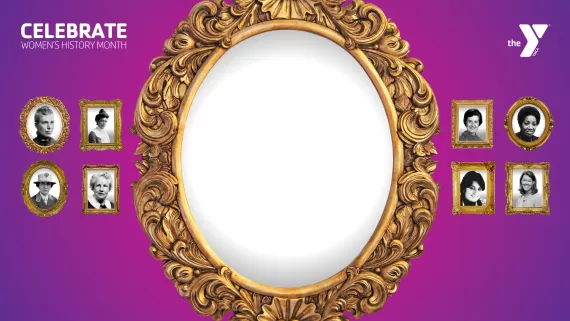 womens history month ymca zoom background