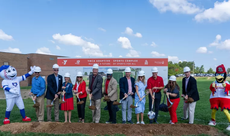 Adaptive Sports Complex groundbreaking with St. Louis Cardinals, Boniface Foundation, The Miracle League and Gateway Region YMCA.