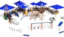 Thumbnail: example of playground rendering at adaptive sports playground