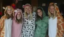 Thumbnail: five girls in full length animal costumes for crazy campfire