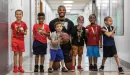 Thumbnail: ymca youth basketball preschool group with medals