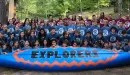 Thumbnail: Explorers group with painted canoe