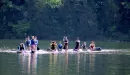 Thumbnail: ymca camp lakewood waterfront photo of campers on paddleboards