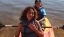 Thumbnail: Two people ready to kayak
