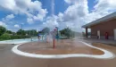 Thumbnail: water splash pad at the carondelet park rec complex outdoor aquatic center